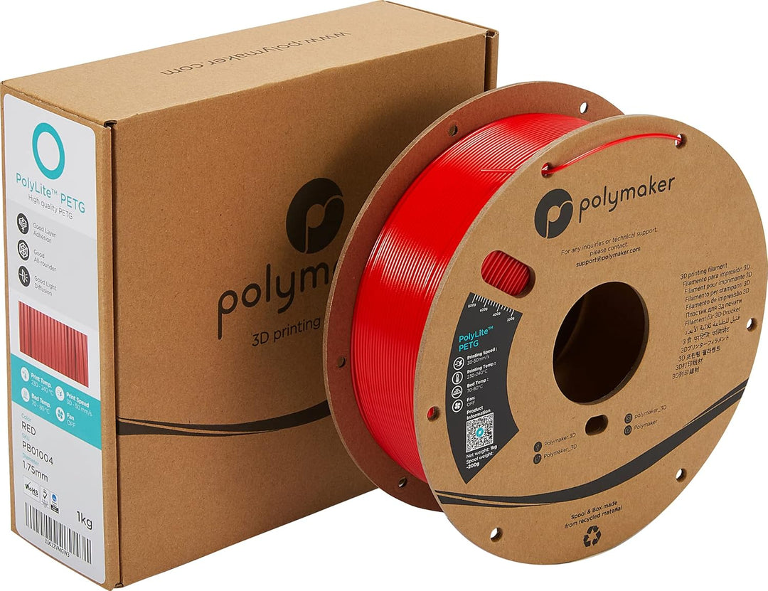 Polymaker PolyLite PETG Rot - 1,75mm - 1kg