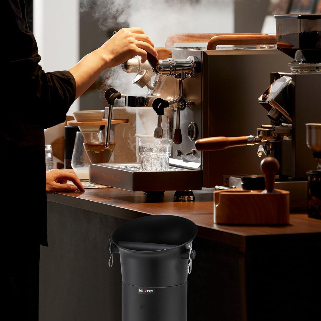 NEWTRY Knock Box Kommerzielle, Espresso Kaffeesatz-Klopfbox | 19 L grosses kaffeesatz abschlagbehält