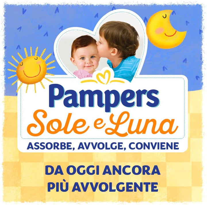 Pampers Sonne und Mond Windeln, Unisex, Junior, Grösse 5 (11-25 kg), 120 Windeln Grösse 5 (120 Stück
