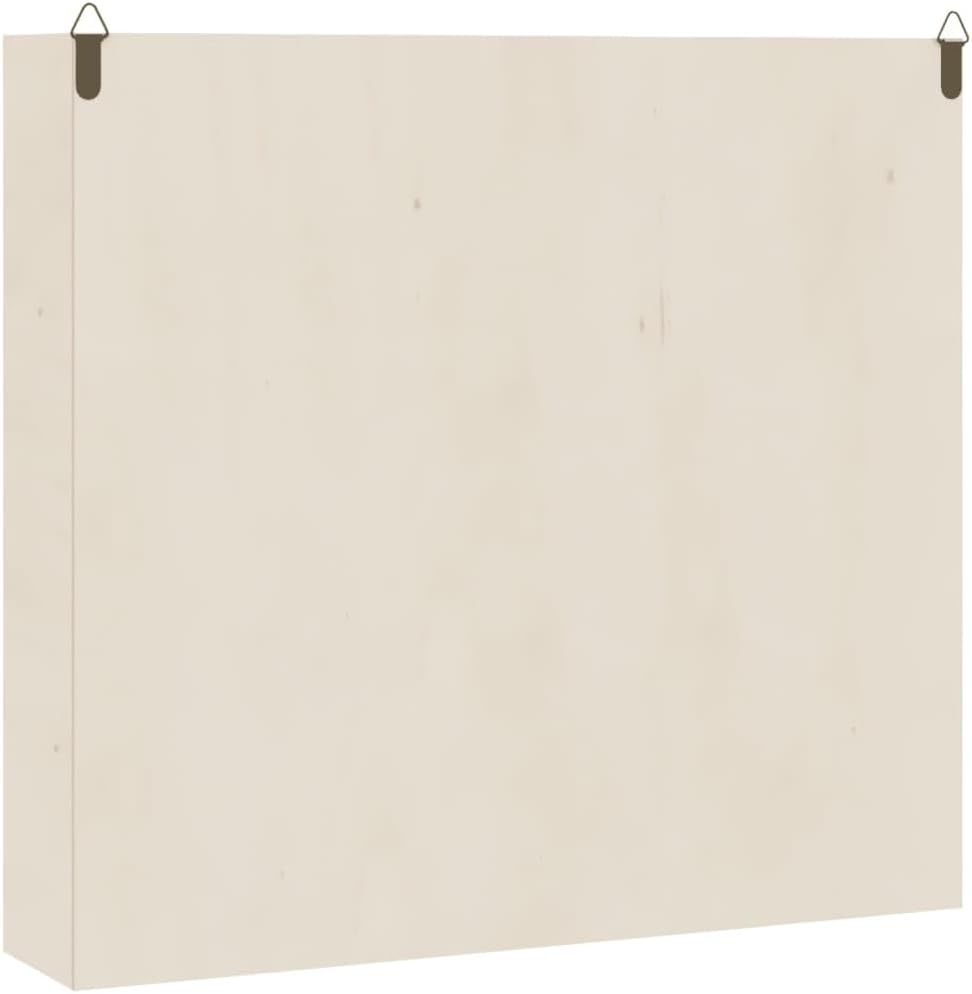 vidaXL Sammlervitrine aus Holz mit Türen, Wandvitrine für Wohnzimmer Esszimmer Schlafzimmer, Wandreg
