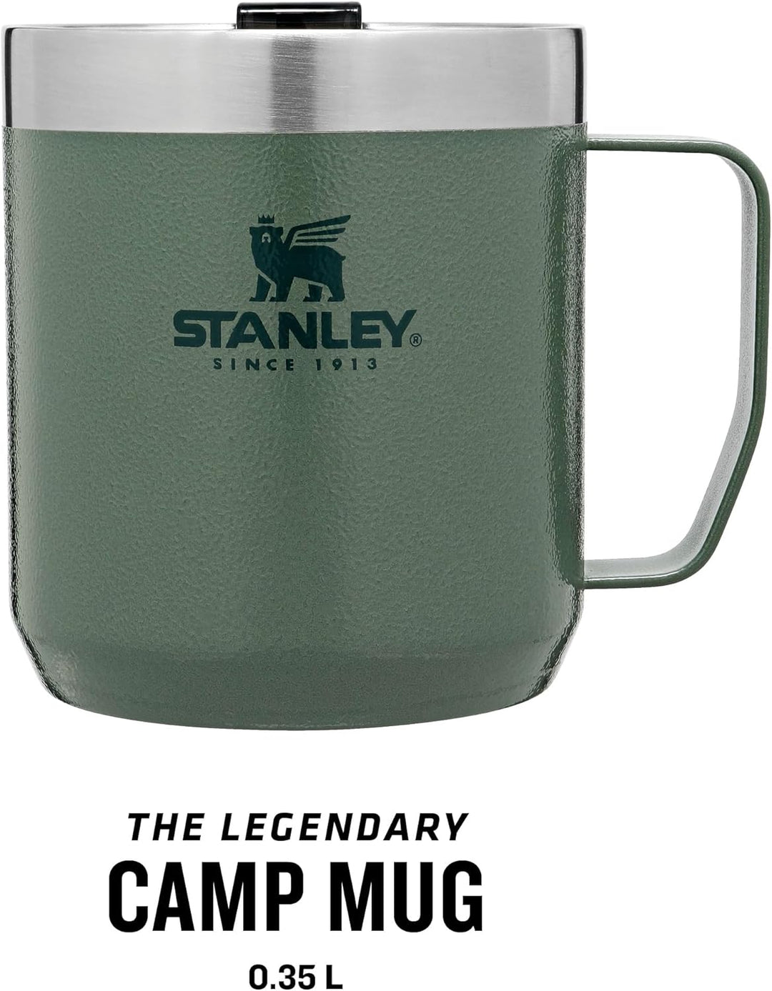 Stanley Classic Legendary Camp Mug Thermobecher 354 ml - Hält 1.5 Stunden Heiss - 3 Stunden Kalt - B