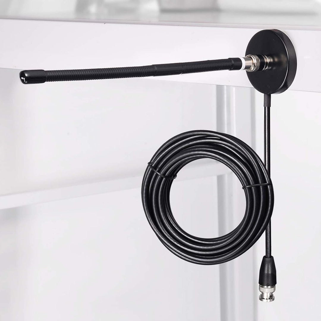 Bingfu CB Antenne 27-MHz CB-Radioantenne BNC PL259 Soft Whip Magnetfuss Antenne Kompatibel mit Cobra