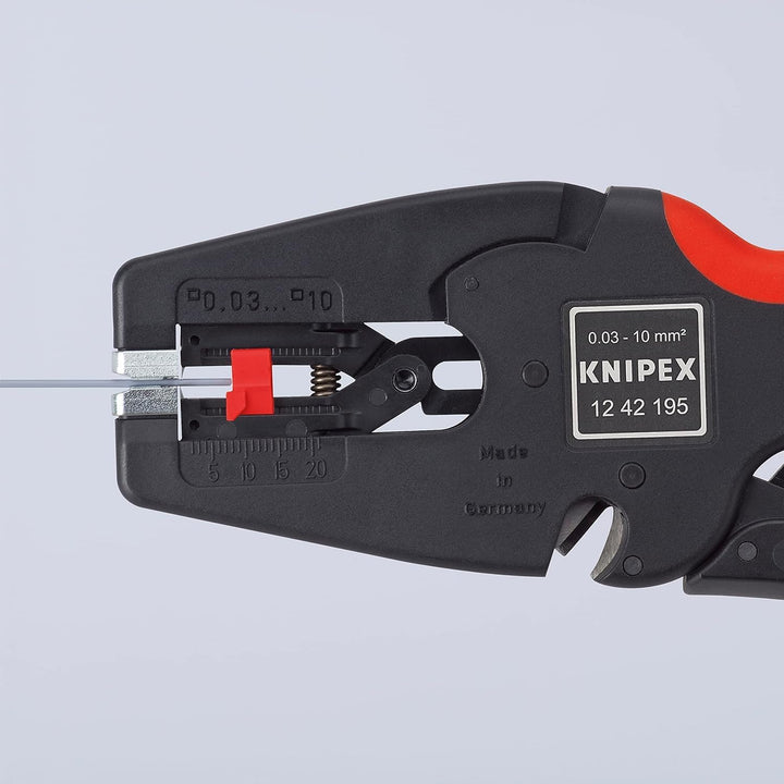 Knipex MultiStrip 10 Automatische Abisolierzange 195 mm (SB-Karte/Blister) 12 42 195 SB