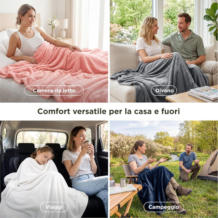 BEDSURE Flauschig Fleecedecke - Wohndecke Warm Winter Weich, Sofadecke XXL, Decke Couch Blanket, Gro