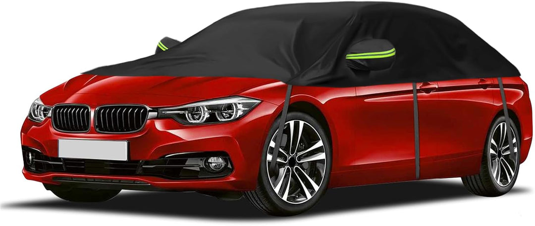 Universelle Halbgarage für Autos 323 * 150 * 49cm, Autoabdeckung Wasserdicht Ersatz für BMW 3 Series