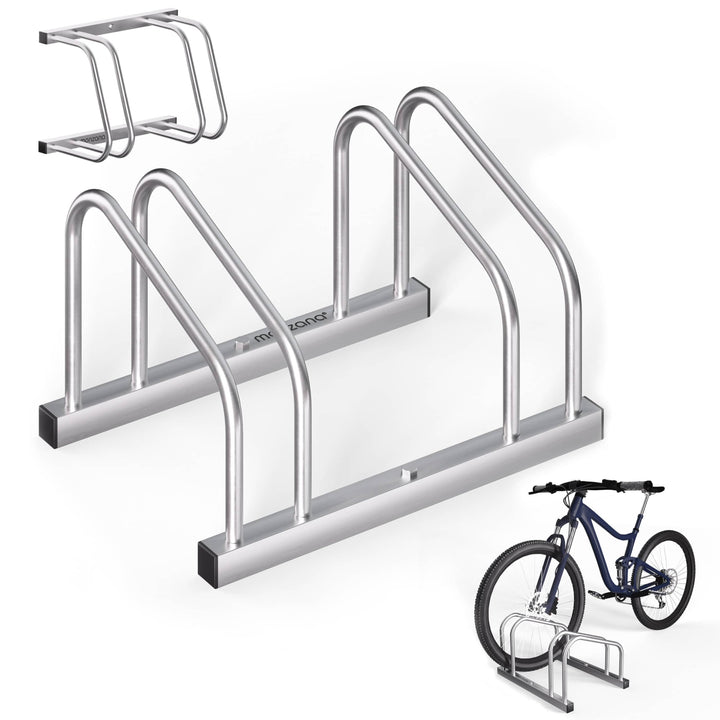 MONZANA® Fahrradständer für 2 Fahrräder 30-65 mm Reifenbreite 37 cm Radabstand Radständer Mehrfachst