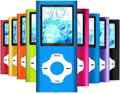 Hotechs MP3-Player/MP4-Player, MP3-Player mit 32 GB Speicherkarte, schlankes Design, digitales LCD-D