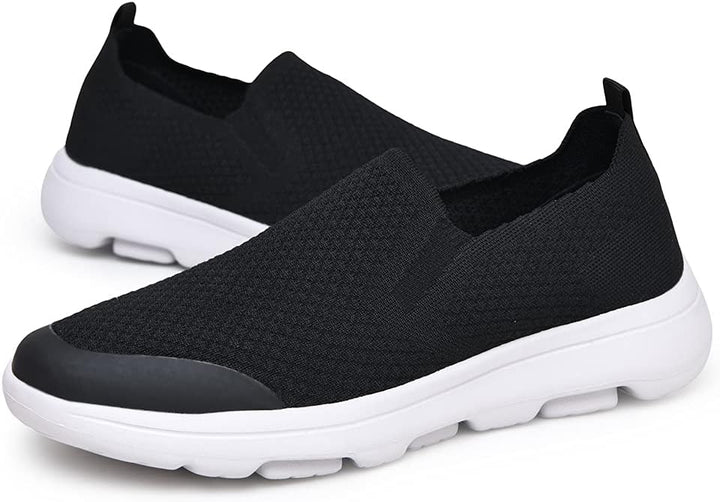 Puxowe Herren Slip On Schuhe Stricken Atmungsaktiv Leicht Freizeitschuhe Sneaker Shoes Männer 41 EU