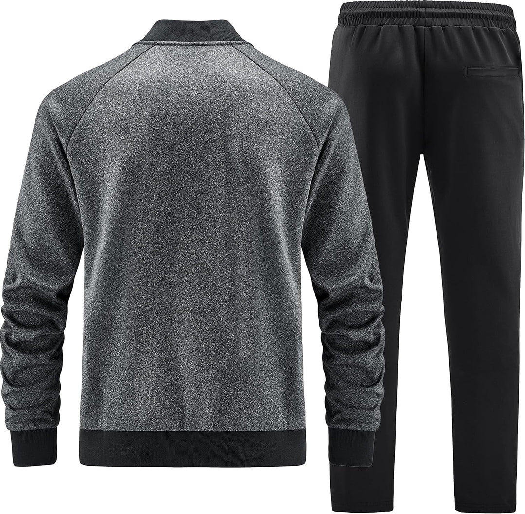 W JIANWANG Herren Jogginganzug Trainingsanzug Sportanzug Fussball Sporthose für Gym Tracksuit Atmung