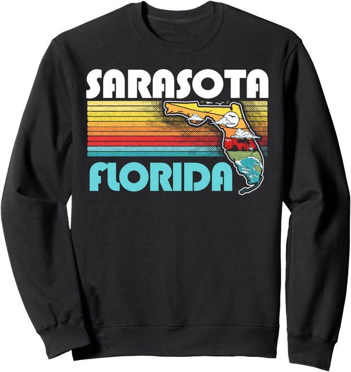 Sarasota Vintage Florida Nature & Outdoors Retro Graphic Sweatshirt