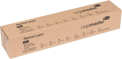 Legamaster 7-156000 Flipchart-Papier, 5 Blöcke mit je 20 Blatt, kariert, Kariert