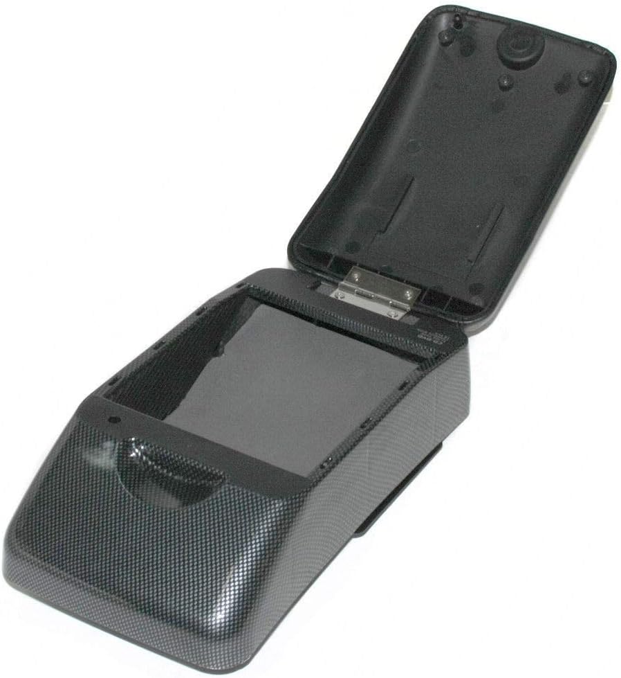 Universal Auto Armlehne Armlehne Mittelkonsole Aufbewahrungsbox Kunstleder Carbon