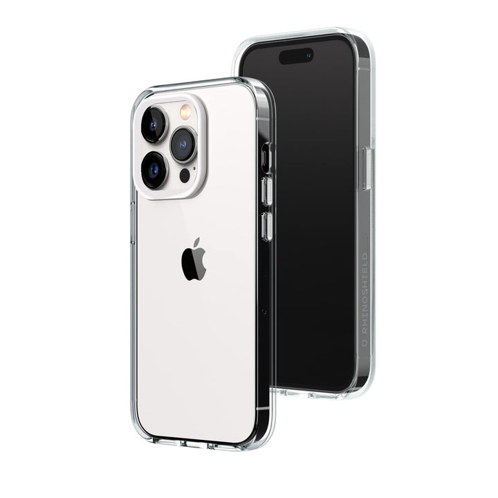 RhinoShield Crystal Clear Case kompatibel mit [iPhone 14 Pro] | Fortschrittliche Vergilbungsresisten