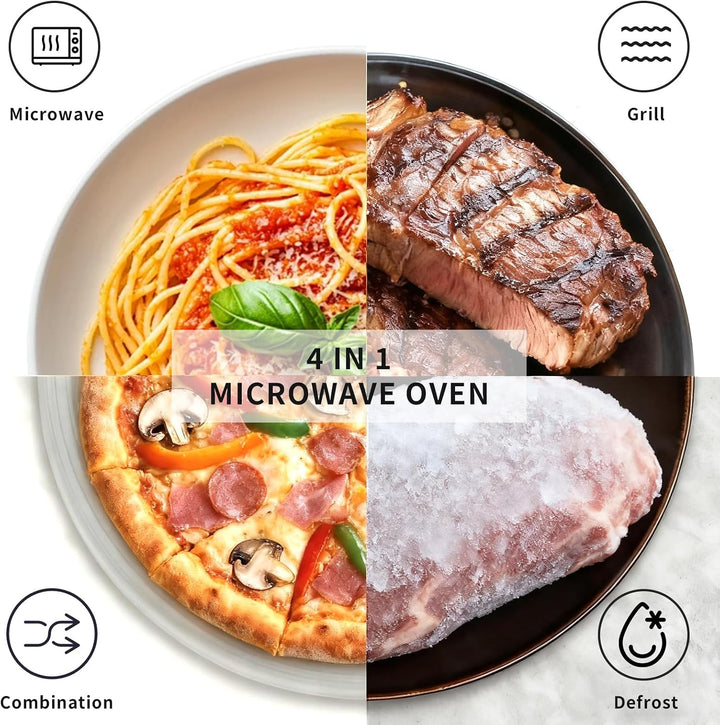 Mikrowellengrill, 42 l, Mikrowelle 1100 W, Grill bis 1400 W, Kombi-Kochen, 11 Leistungsstufen, multi