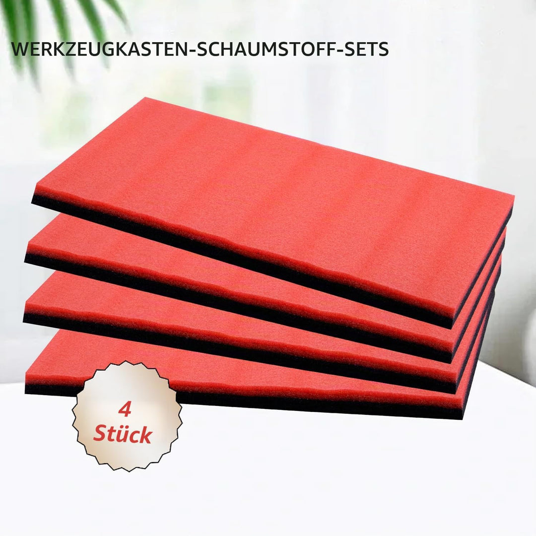 4 StüCk 40×30×2.5cm Schaumstoffeinlage Werkzeug,Precision Defined Werkzeugkisten-Schaumstoff,Multila