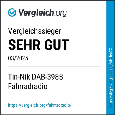 Tin-Nik DAB-398S tragbares DAB/DAB+/UKW-Radio, digitales Taschen-RDS UKW-Mini-Radio mit wiederauflad