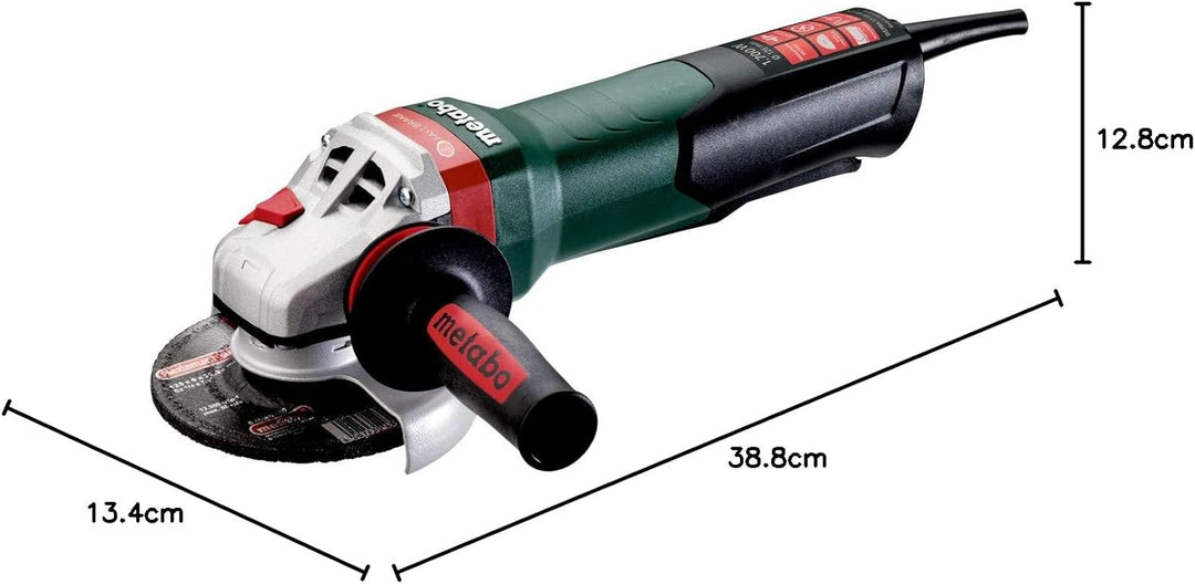 Metabo Winkelschleifer WEPBA 17-125 Quick (600548000) Karton, 1700 Watt, Scheiben-Ø: 125 mm, Leerlau