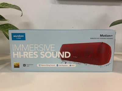 Soundcore Motion+ Bluetooth Lautsprecher mit Hi-Res 30W Audio, Intensiver Bass, Kabelloser HiFi Laut