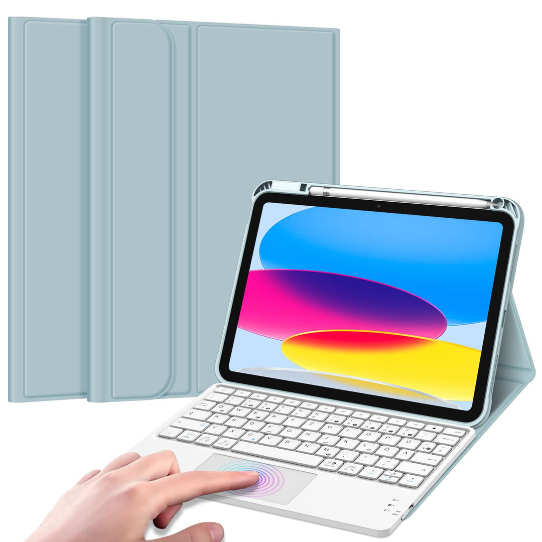 Fintie Tastatur Hülle für iPad 10. Generation 2022, iPad 10 Generation Hülle mit magnetisch Abnehmba