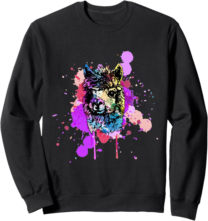 No drama süsses Lama Alpaka Geschenkidee Sweatshirt