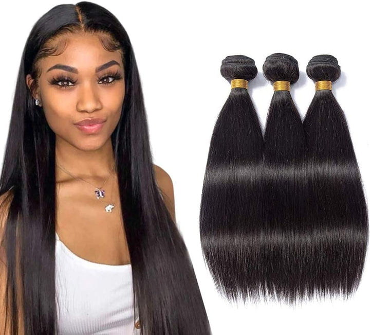 TNICE Brazilian Straight Hair Human Hair 3 Bundles （20" 20" 20"，210g）100% Unprocessed Virgin Brazili