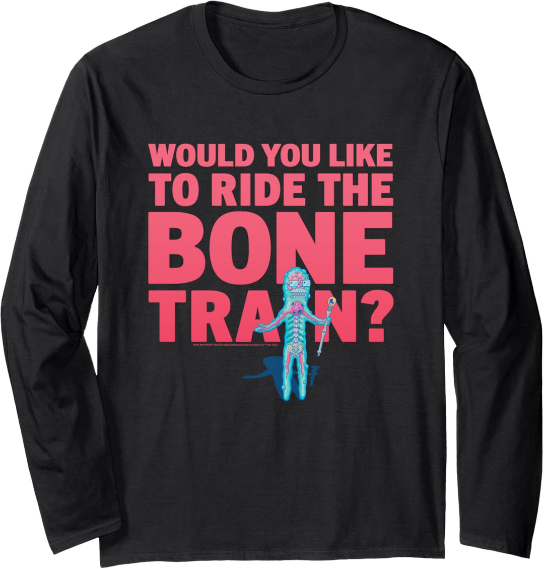 Rick and Morty Ride the Bone Train Langarmshirt
