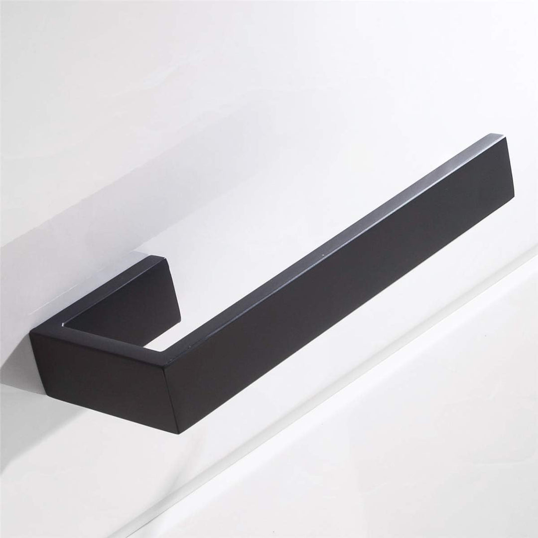 Flybath Handtuchring SUS 304 Edelstahl Mattschwarzes Finish Handtuchhalter Wandmontage Schwarz, Matt