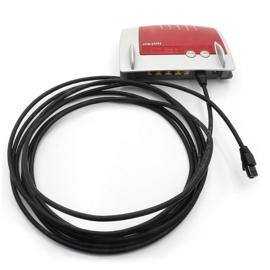 1aTTack.de 7,5m Cat 8 Netzwerkkabel CAT8 Kabel Grau - 5 Stück Cat.8 Lan 2000 Mhz 40 Gbit s 40GBase-T