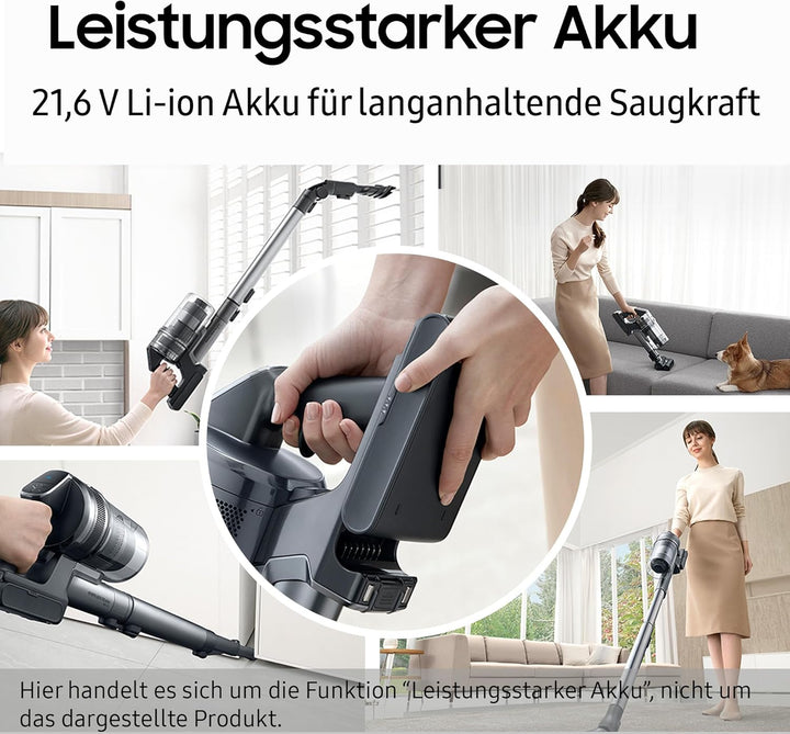Samsung Wechselakku für Akku-Handstaubsauger Jet 60, Li-Ion-Akku, 1800 mAh, 21,6 V, Cotta Black, VCA
