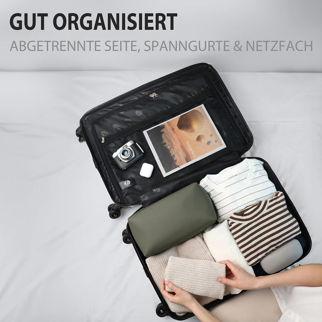 FERGÉ Kofferset Hartschale 3-teilig Toulouse Trolley-Set - Handgepäck 55 cm, L und XL 3er Set Hartsc