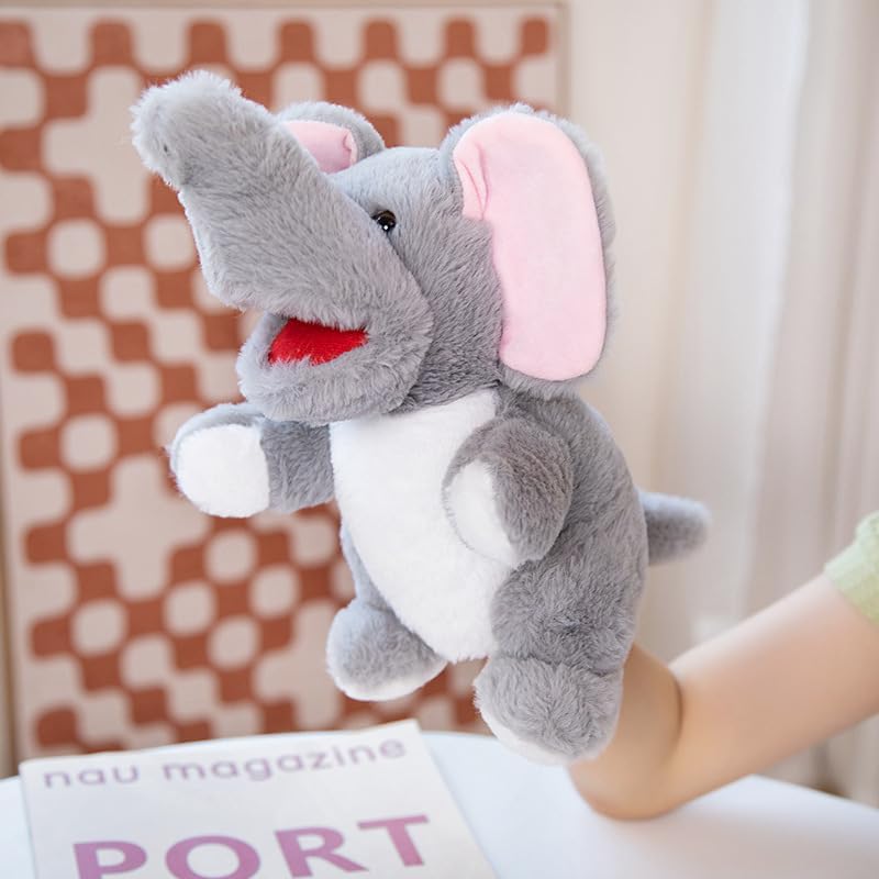2026 Tierhandpuppen für Kinder,Kleinkind enthält Wolf,Tiger,Löwe,AFFE und bewegliche offene Münder,p