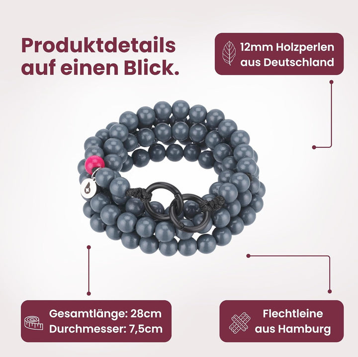 beadstars Perlen Handykette Universal zum Umhängen inkl. Patch und Geschenkbox, handgefertigt in Deu