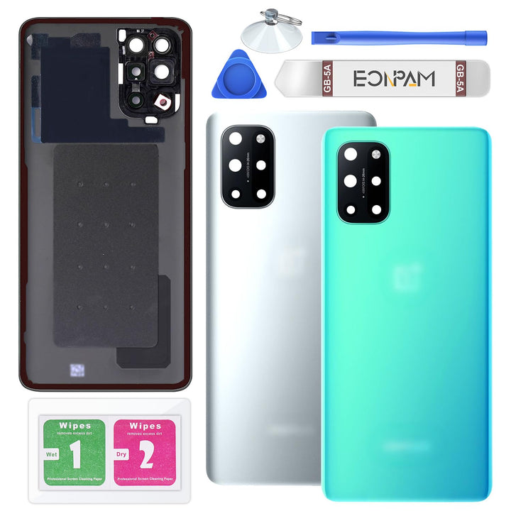 Eonpam Akkudeckel für OnePlus 8T Rückseite Glas Original Backcover Back Glas Ersatz Reparatur Set mi