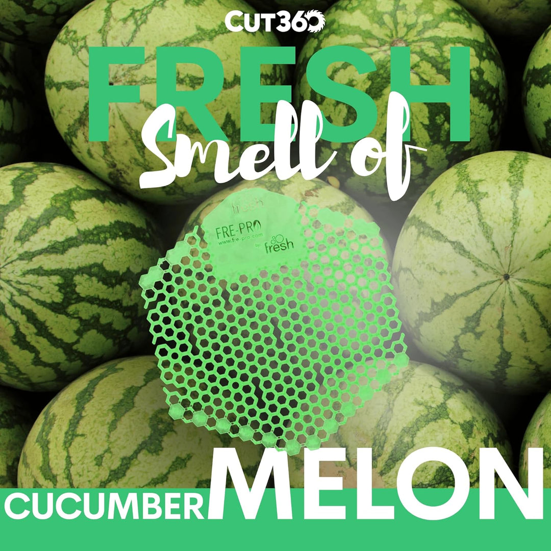 Fre-Pro WAVE 3D - Pissoir & Urinal Einsatz - 30 Tage Frischewirkung - Cucumber Melon, 10 Stück WAVE