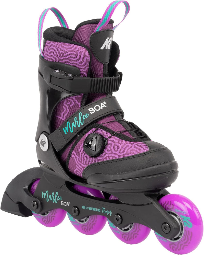 K2 Skates Mädchen Inline Skates MARLEE BOA, purple - blue, 30G0186 M (EU: 32-37 / UK: 13-4 / US: 1-5