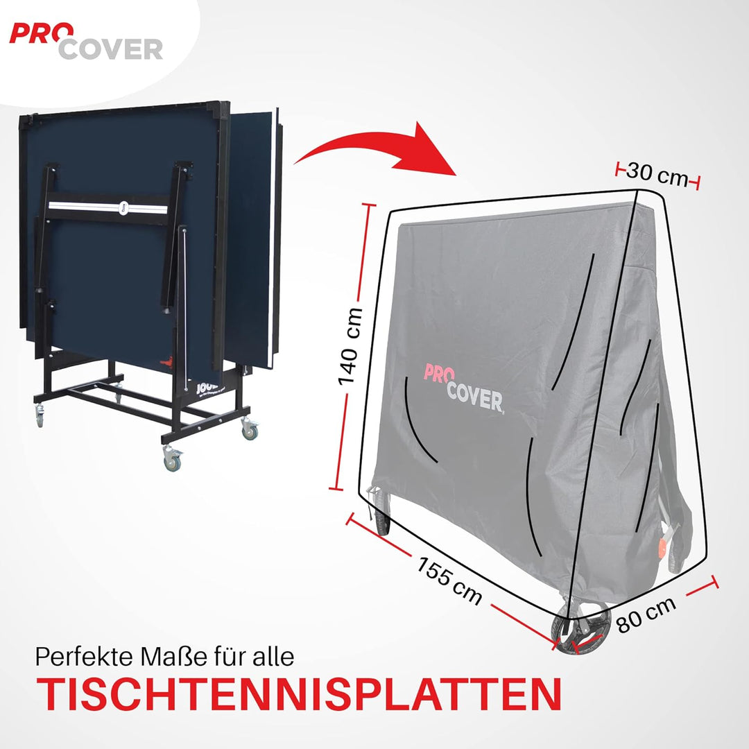 Tischtennisplatte Abdeckung. Professionelle Qualität. Ultra widerstandsfähig und wasserdicht. Univer