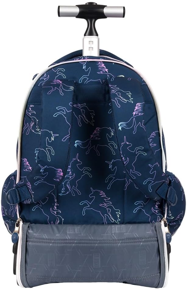 St.Right Sky Unicorn Rucksack Trolley Schule Elementare Medium Mädchen Damen Gross