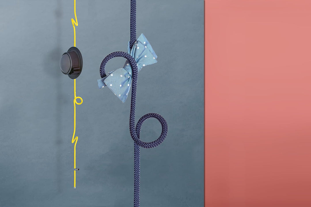 Peppermint Products Loop Rope Garderobe | Höhenverstellbar, Wand- und Deckenmontage | Industrial Loo
