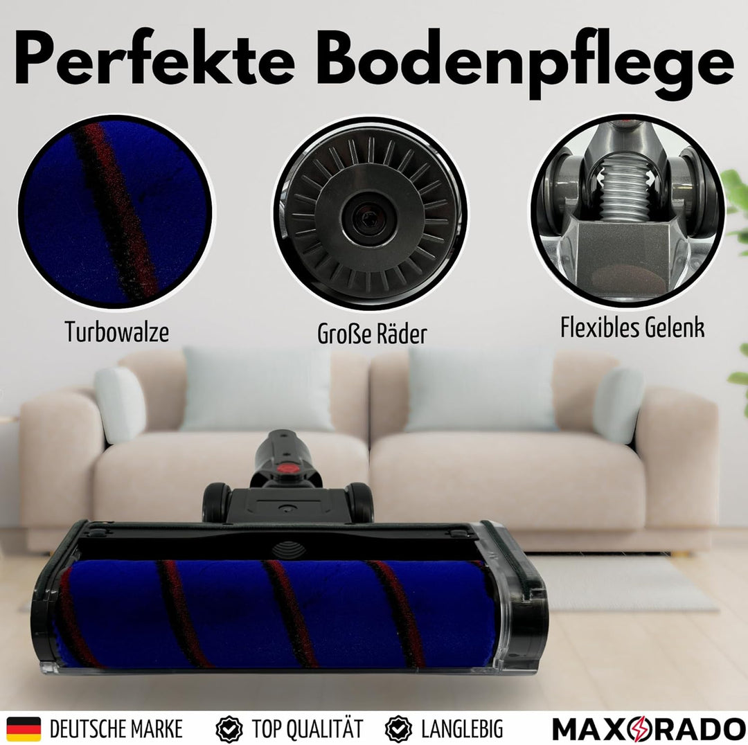 Softroller Turbobürste Staubsauger Düse Turbodüse für Dyson V7 V8 V11 V15 Absolute Serie Turbo Bürst