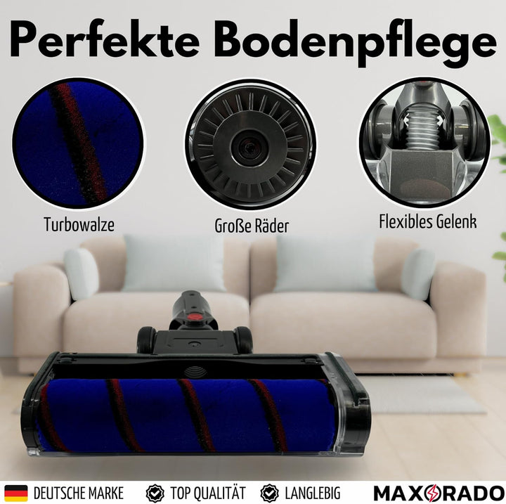 Softroller Turbobürste Staubsauger Düse Turbodüse für Dyson V7 V8 V11 V15 Absolute Serie Turbo Bürst
