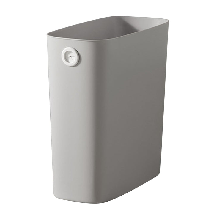Schmaler Mülleimer Badezimmer, 13 cm Slim Abfalleimer Kunststoff mit Müllbeutelhalter, Offener Papie
