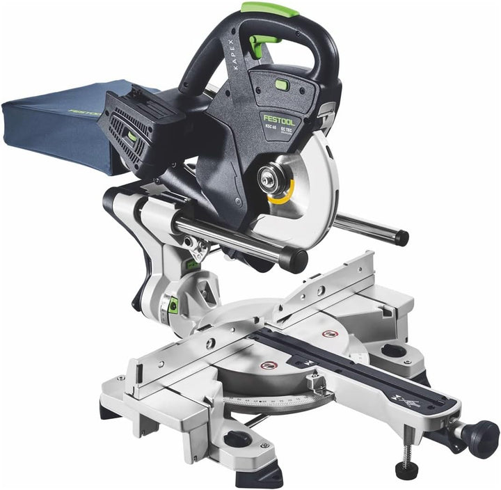 Festool Akku-Kapp-Zugsäge KSC 60 EB 5,0 I-Plus KAPEX (mit Kreissägeblatt, Schraubzwinge, LED-Schlagl