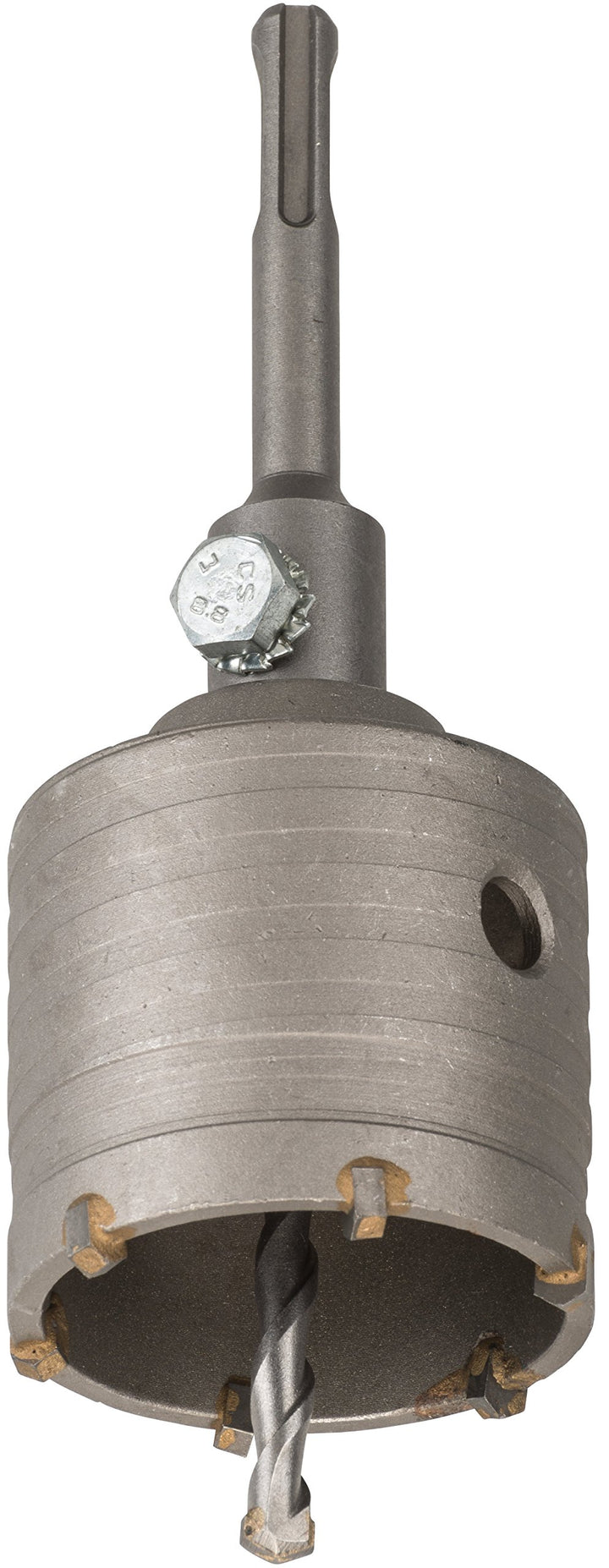 kwb Hohl-Bohrkrone 82 mm Durchmesser-Grösse, Hartmetall, SDS Plus Schaft, schlagbohrfest. inkl. Zent