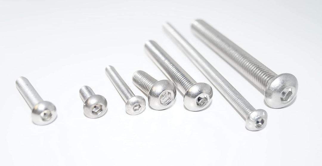 Flachrundkopfschrauben mit Innensechskant M4X25 100 Stück ISO 7380-1 A2 Edelstahl rostfrei Senkkopfs