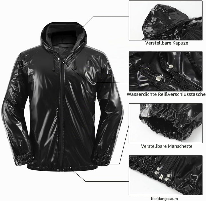 Anti-Rip Saunaanzug, Gewichtsverlust, Schwitzanzug, MMA-Training, Fitnessstudio, Jacke, Hose, Workou