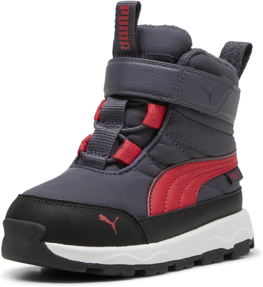 PUMA Unisex Kinder Evolve Boot Puretex Ac+psHigh Boot 20 EU Galactic Gray Tart Cherry Puma Black, 20