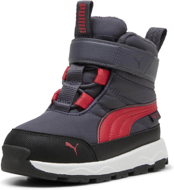 PUMA Unisex Kinder Evolve Boot Puretex Ac+psHigh Boot 21 EU Galactic Gray Tart Cherry Puma Black, 21