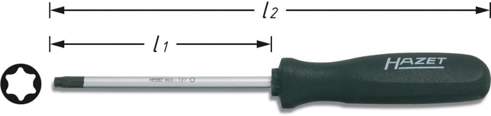 HAZET Schraubendreher Steckschlüssel Schraubendreher 803-T20 TORX trinamic T 20, TORX trinamic T 20