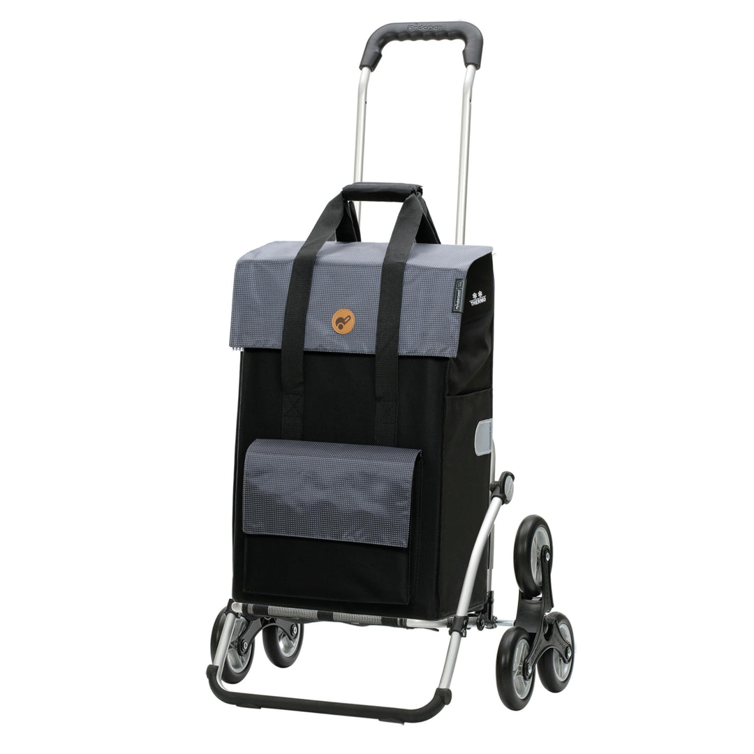 Andersen Einkaufstrolley Royal als Treppensteiger Alu klappbar mit Rad Ø 3 x 13cm und 43 Liter Tasch