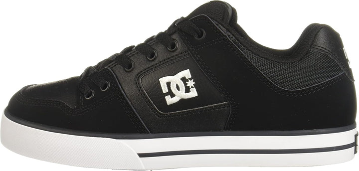 DC Shoes Herren Pure Skate-Schuh 38.5 EU Schwarz Schwarz Weiss, 38.5 EU Schwarz Schwarz Weiss